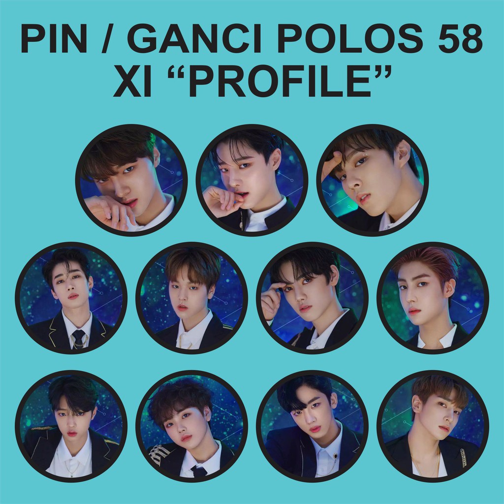 PIN / GANTUNGAN KUNCI POLOS 58 MM - XI PROFILE