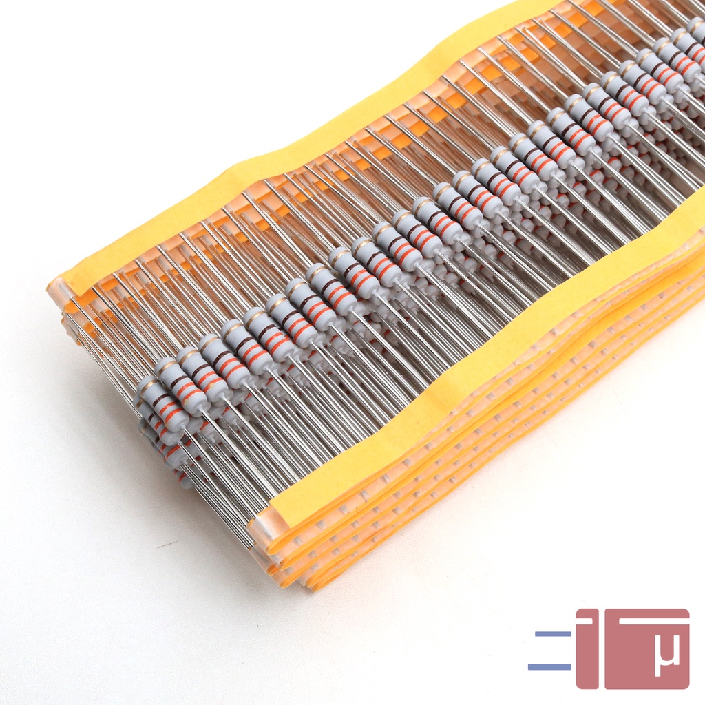 x10 Resistor 330R 330 Ohm 1W Metal Oxide 5% Taiwan Kaki Tembaga