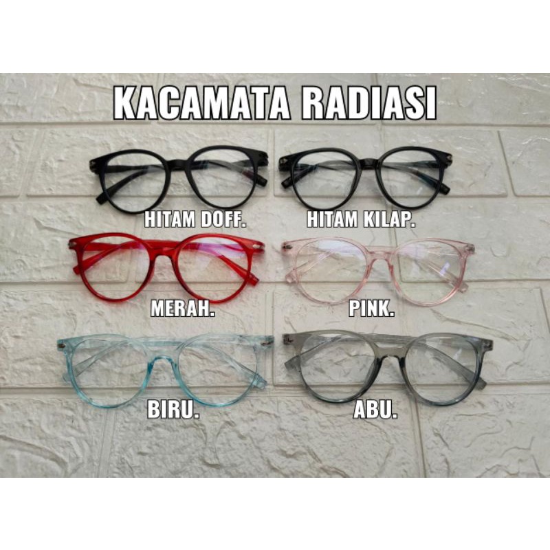 Kacamata anti radiasi / kaca mata anti radiasi / kacamata radiasi petak / kacamata radiasi segi