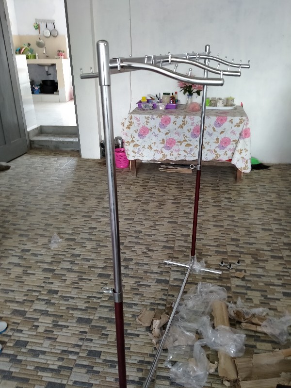 Hanger Baju Suling Kotak Belalai 6titik