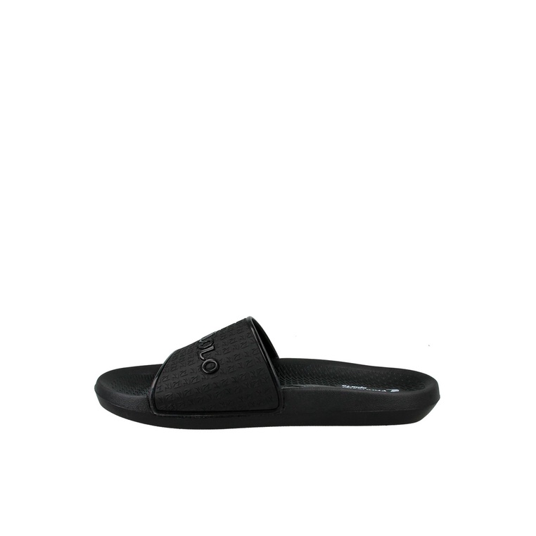 SANDAL SLIDE PAKALOLO PRIA ORIGINAL CASUAL ASLI FULL BLACK POLOS PB53