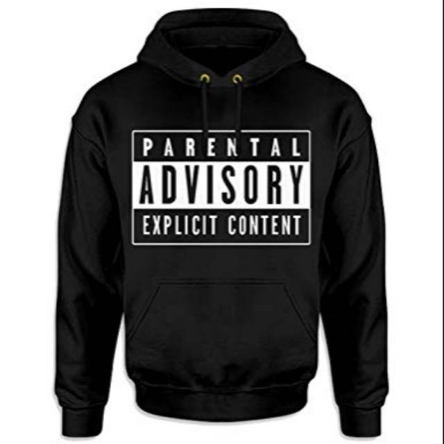Sweater Hoodie Zipper PARENTAL ADVISORY EXPLICIT CONTENT
