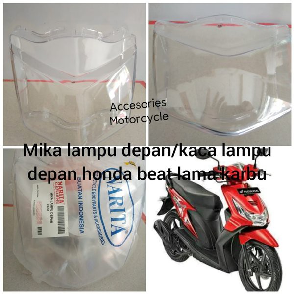 Kaca/Mika Lampu Depan motor Honda Beat Lama Karbu