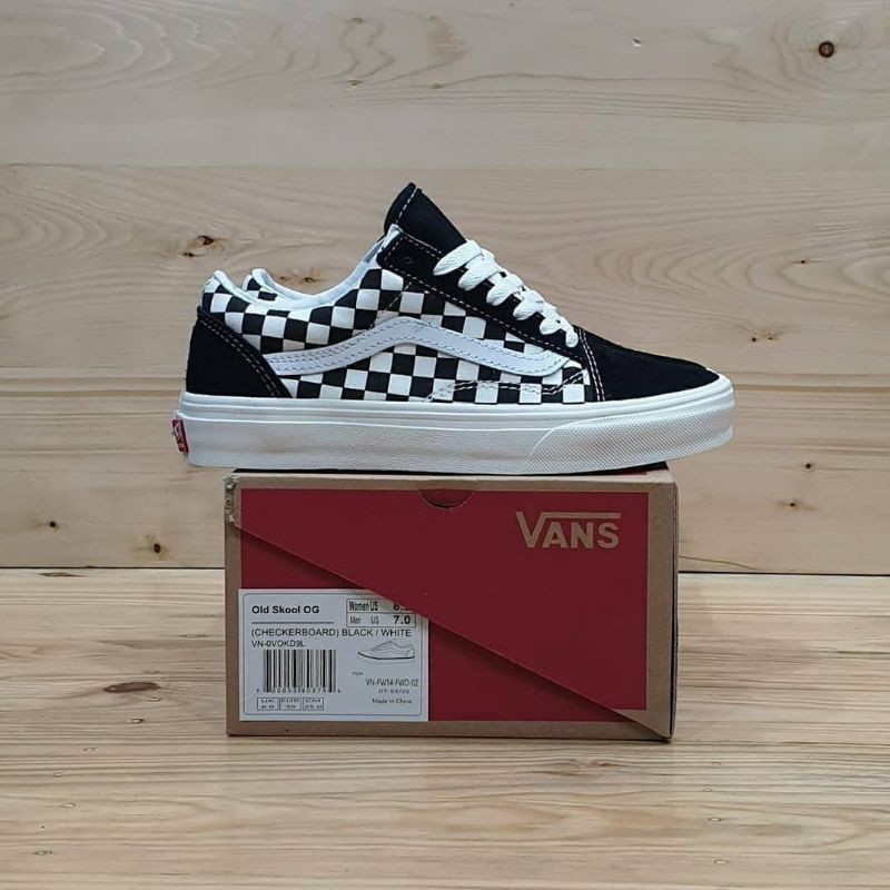 SEPATU VANS OLD SKOOL CHECKERBOARD OG CLASSIC SIZE 39-43