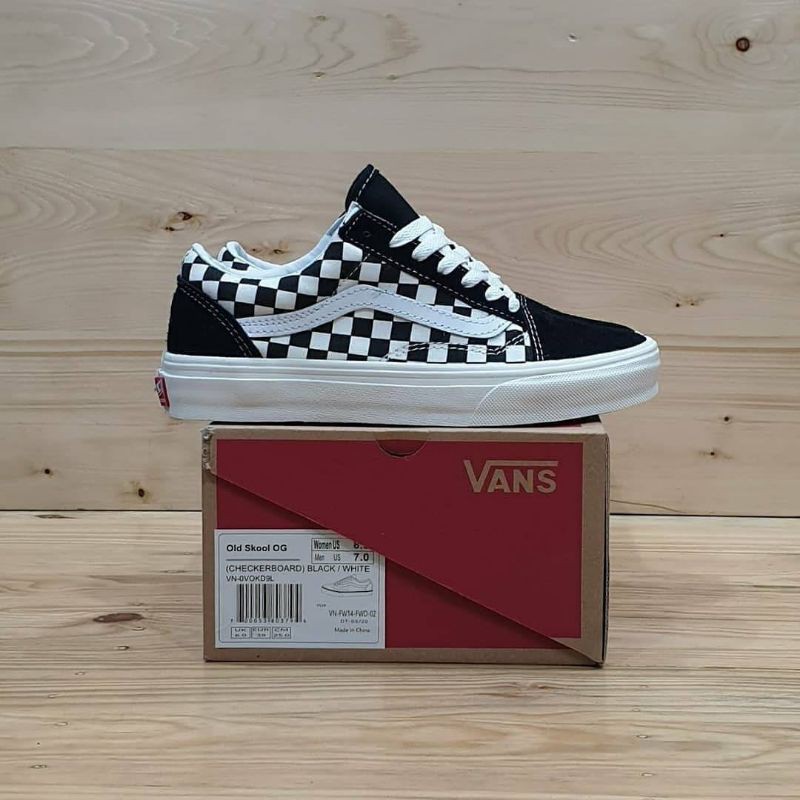 SEPATU VANS OLD SKOOL CHECKERBOARD OG CLASSIC SIZE 39-43