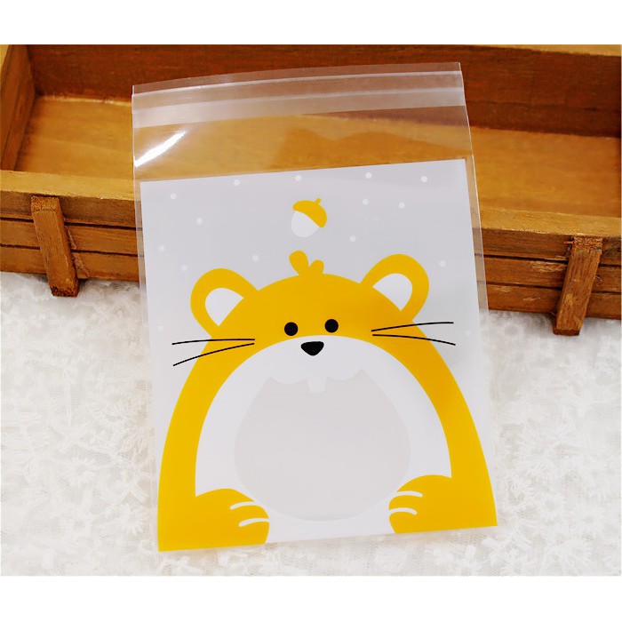 OILA plastik kemasan cemilan ukuran 10x11 cute animal (1i1) hpk011