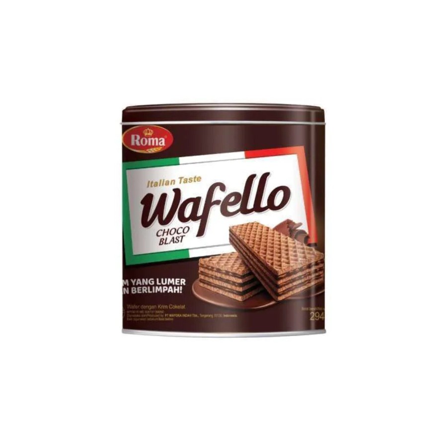 

ROMA Wafello Wafer Italia Coklat Kaleng 294g