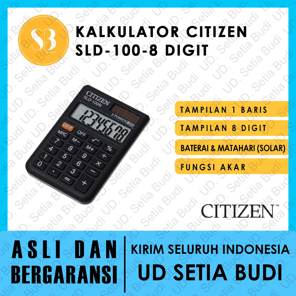 Kalkulator Saku Citizen SLD-100 Citizen SLD 100 8 Digit