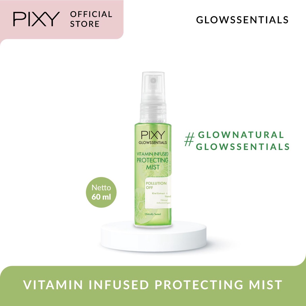 Pixy Aqua Beauty Protecting Mist / Aqua Protection Hydra Shield / Glowssentials Vitamin Infused / Pixy Body &amp; Hair Mist Halal Original BPOM