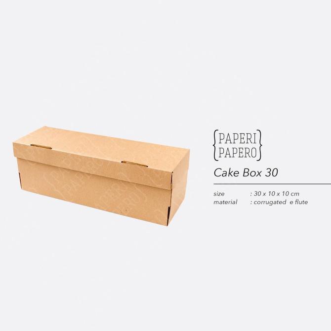 

BARU Cake Box - Kotak / Dus / Box Kue Brownies / Bolu Gulung (30x10x10 cm)