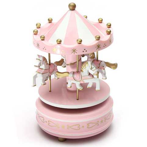 Kotak Musik Merry Go Round Musical Box Carousel HDYYH