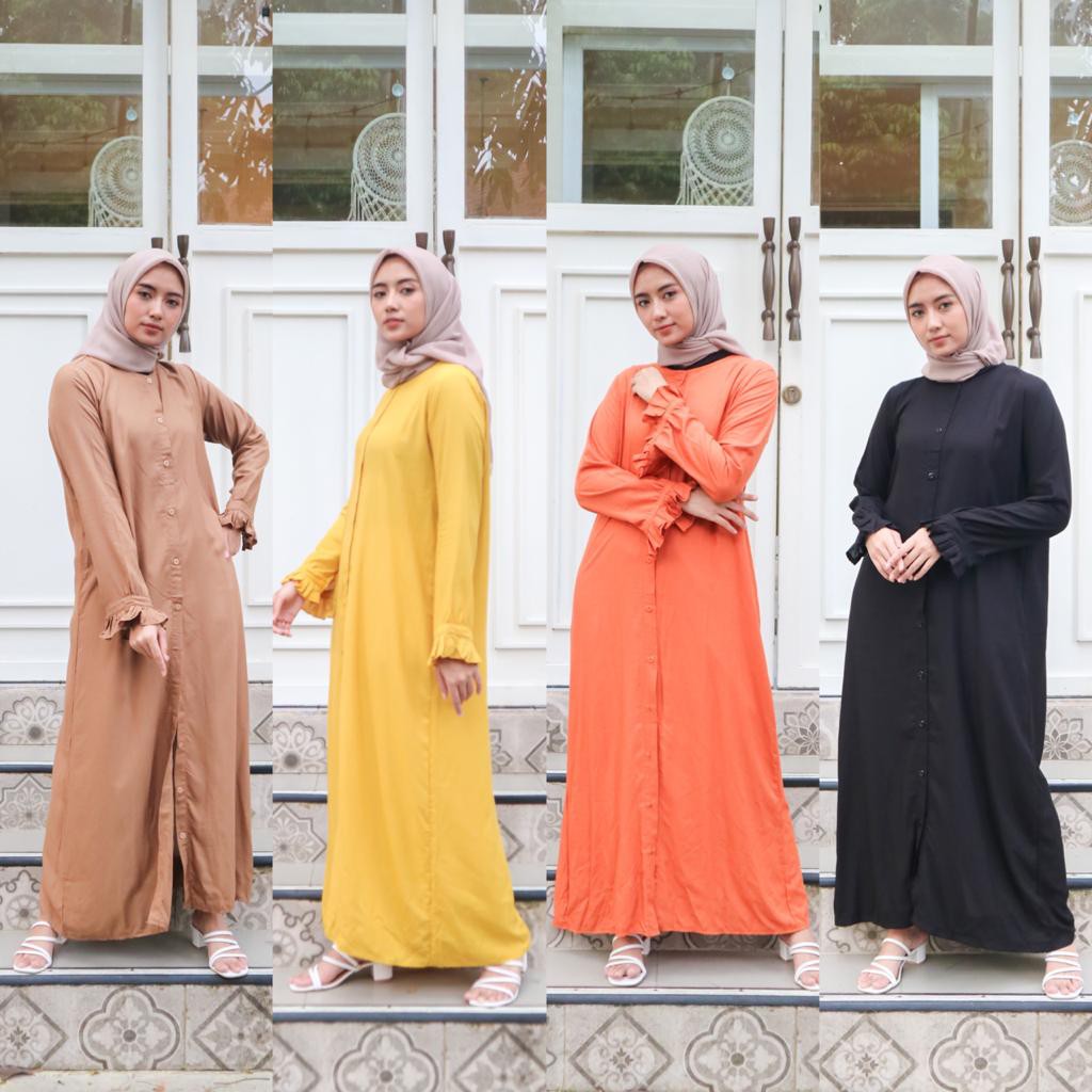 Bisa COD ISVARA MAXI – Dress Lucu Fashion Wanita Gamis murah Pakaian wanita Dress muslim