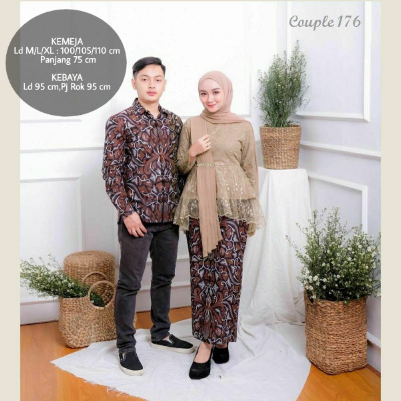 Sarimbit/Couple Kebaya RnB Naira Batik- Couple 176