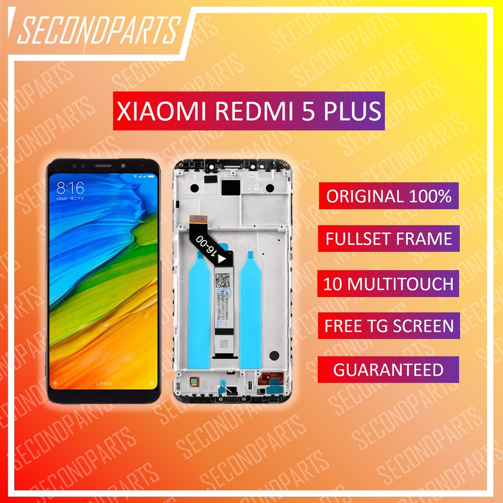 LCD FULLSET FRAME XIAOMI REDMI 5 PLUS ORIGINAL COPOTAN