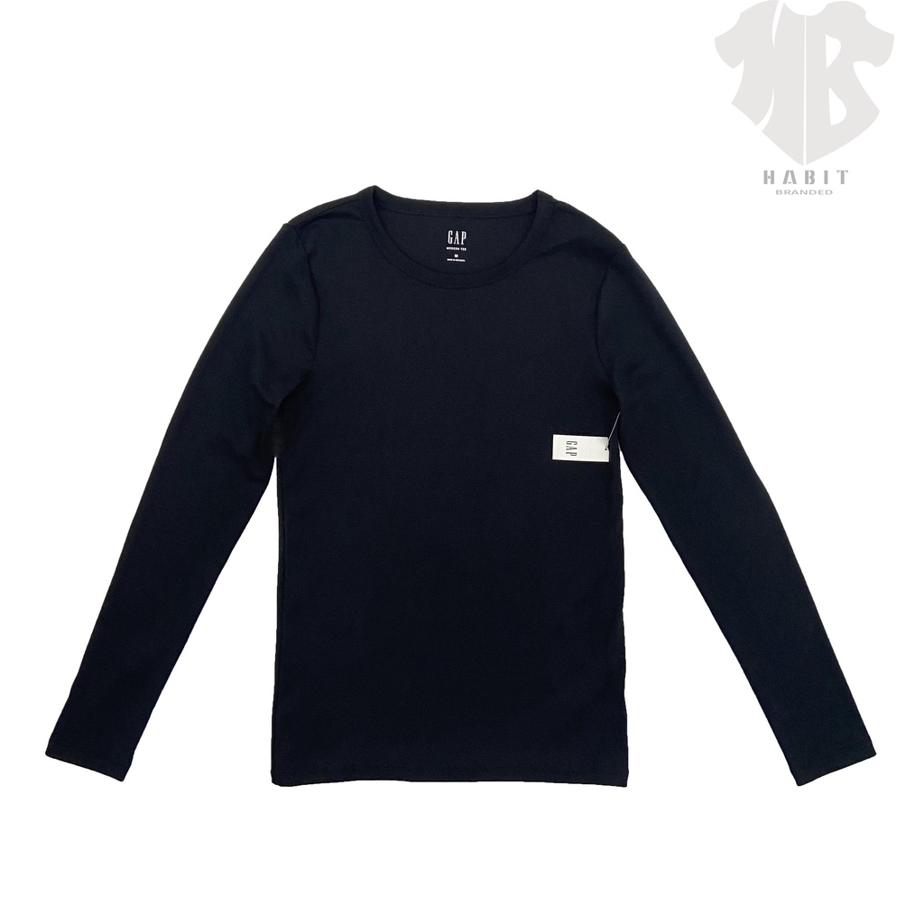 Gap Modern Crewneck T-Shirt Long Sleeve | Kaos Lengan Panjang wanita