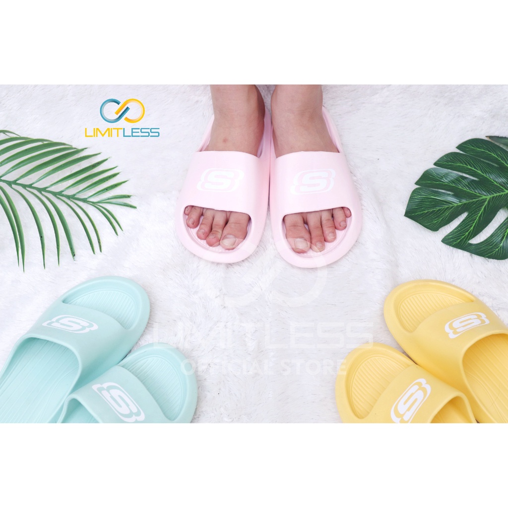 Sandal Slide Wanita Korean Style Limitless Sendal Wanita Slop Terbaru Sendal Slip On Cewek Sketchers Empuk