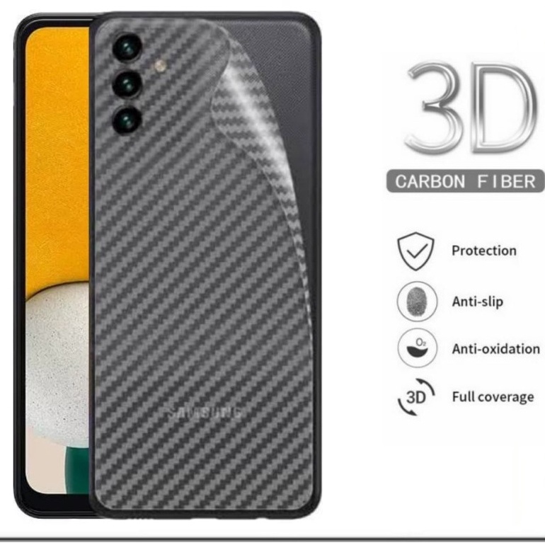 SAMSUNG A23 5G SAMSUNG A04S ANTI GORES BELAKANG SKIN KARBON GARSKIN MOTIF CARBON TRANSPARAN BACK GUARD PELINDUNG BELAKANG