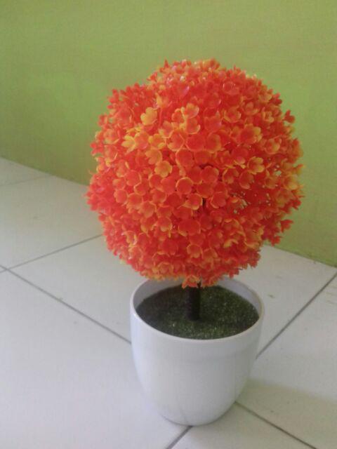 Pot Tanaman Hias Artificial Bulat