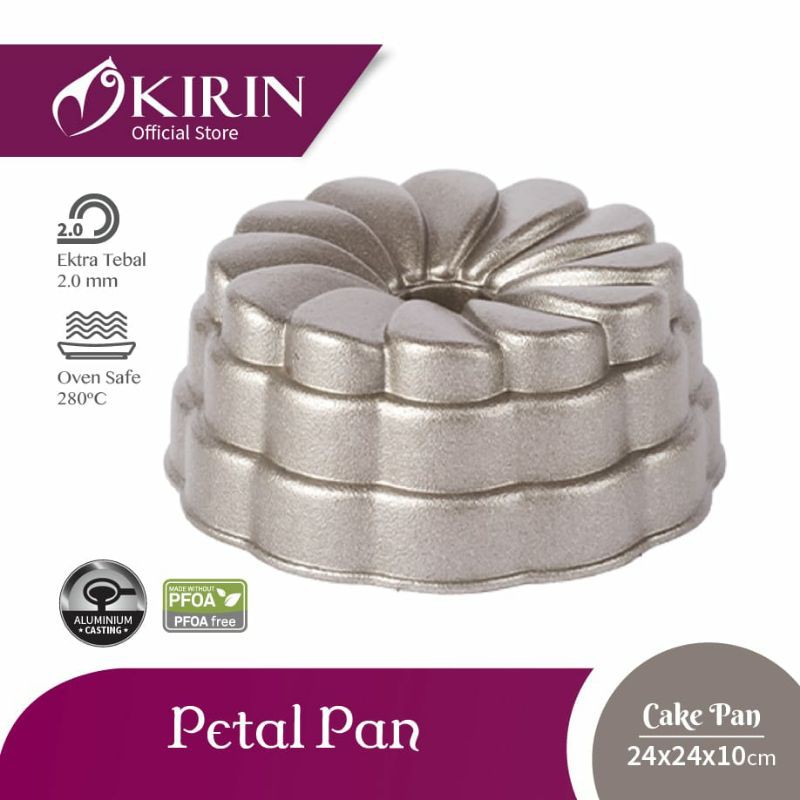 KIRIN PREMIUM CAKE PAN PETAL CHAMPAGNE GOLD