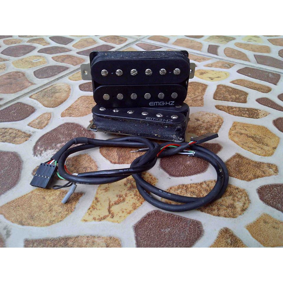 Pickup Gitar Emg Hz Sa1 Tb1 Set Neck Bridge Original Korea Sa 1 Tb 1 Humbucker Pasif