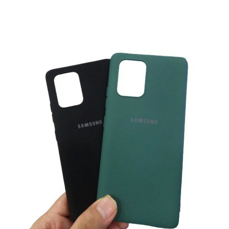 SAMSUNG S10 LITE SILICONE COVER LOGO CASING SOFTCASE