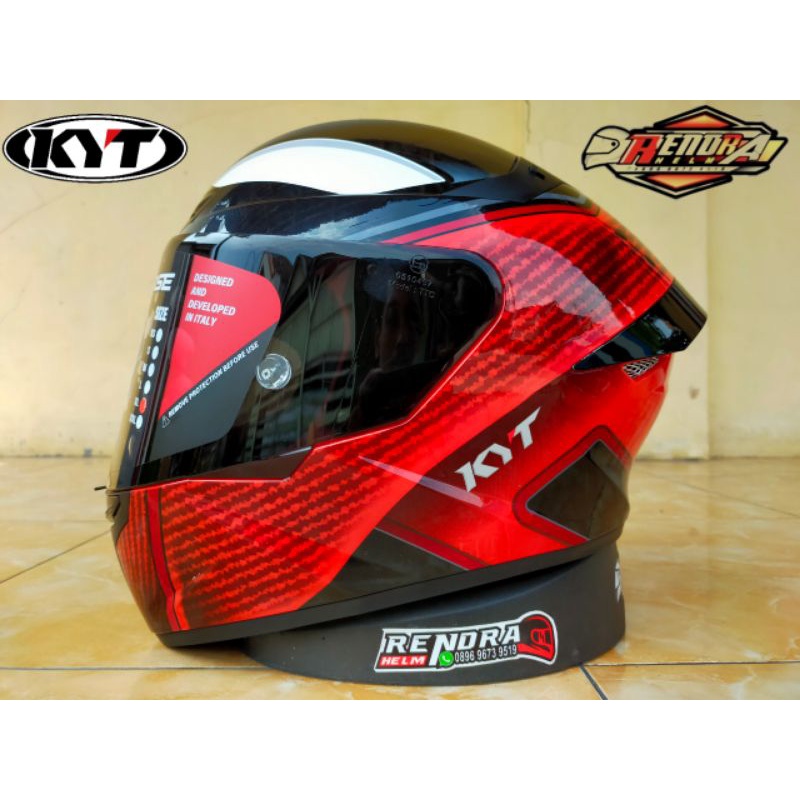 HELM KYT TT COURSE Motif/ Poloss. 100% Original. KYT TT C ( Ogkir Termurah 2 kg )-MARVEL DEAD POOL