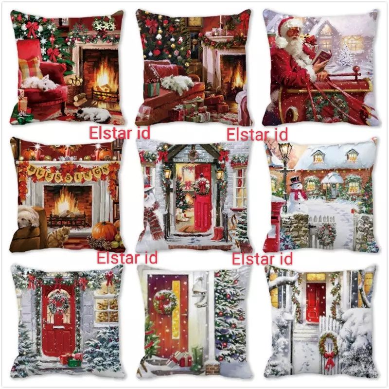 Sarung Bantal Sofa Natal / Sarung Bantal Kursi Natal/ Christmas Pillow Covers