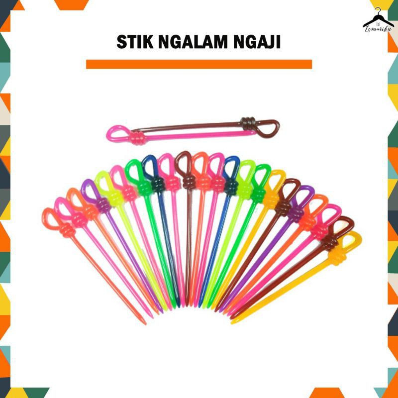 12 pcs Jumbo Kalam Tuding Penunjuk Ngaji atau Tusuk Konde