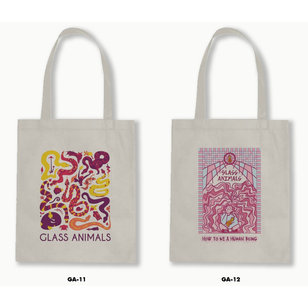 TOTE BAG BLACU - GLASS ANIMALS 01