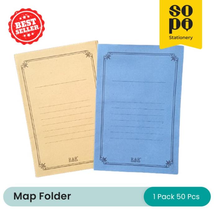 

BISA BAYAR DITEMPAT Map Kertas R&R / Stopmap Folio 1 Pak Isi 50pcs TERBARU Kode 95