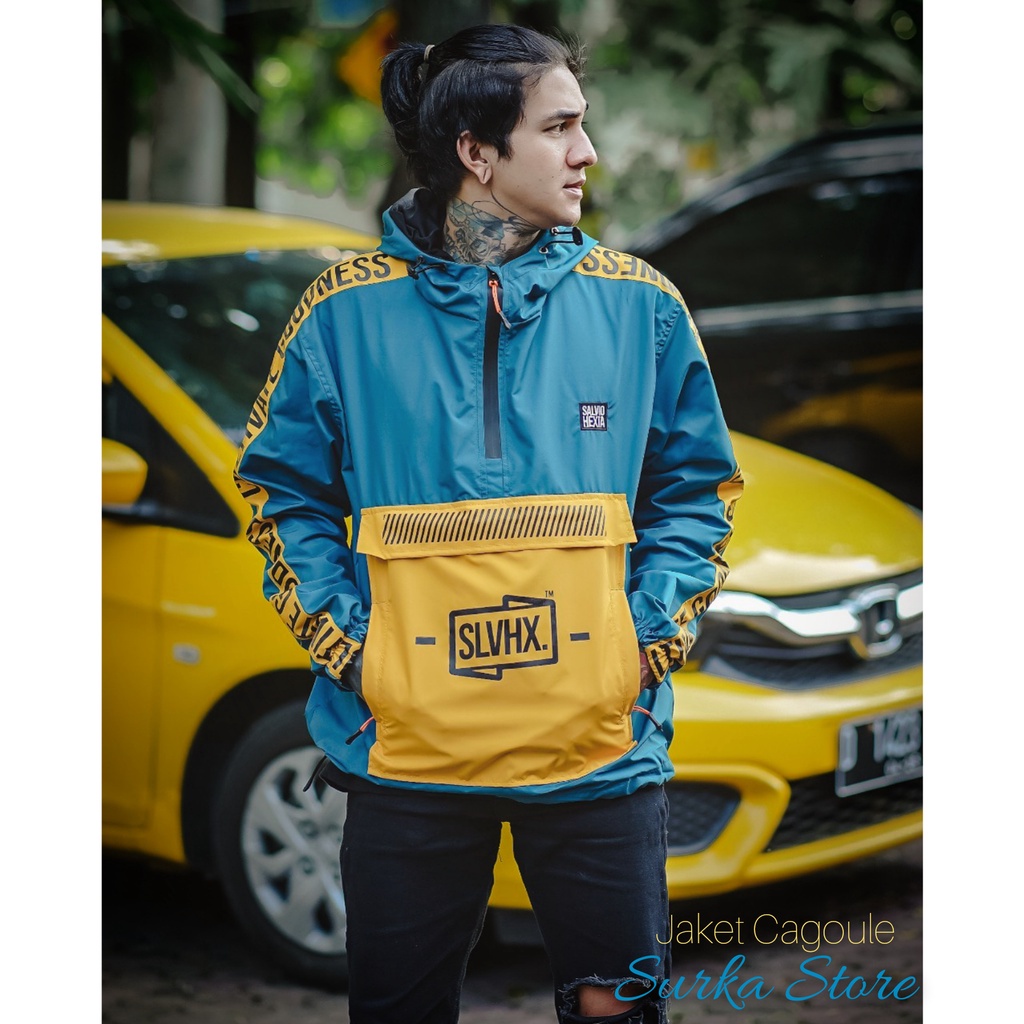 JAKET CAGOULE CASUAL PRIA ZIPPER WATERPROOF STREET RACING UNISEX