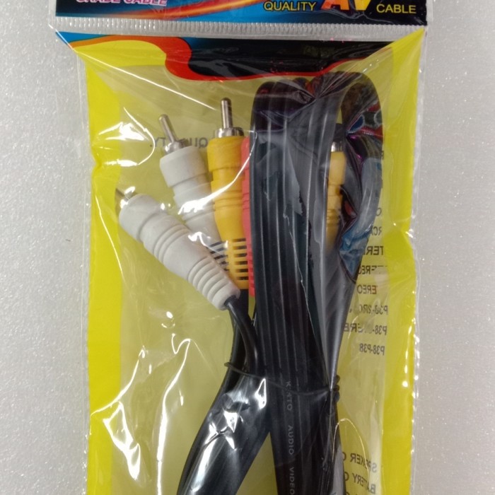 KABEL AUDIO RCA LASER 2M3R HITAM