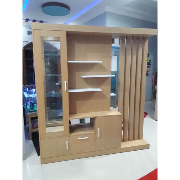 LEMARI PARTISI/PENYEKAT RUANGAN DUA SISI/LEMARI PENYEKAT RUANGAN MINIMALIS