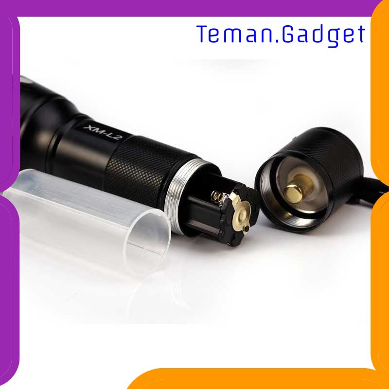 TG-IE176 TaffLED Paket Flashlight Cree XM-L2 + Baterai 18650 + Charger - E17