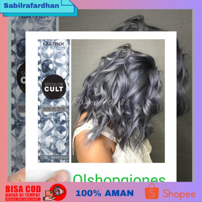 (COD PROMO) Matrix Socolor Cult As Abu abu Silver Cat Rambut + Oxydant 135ml