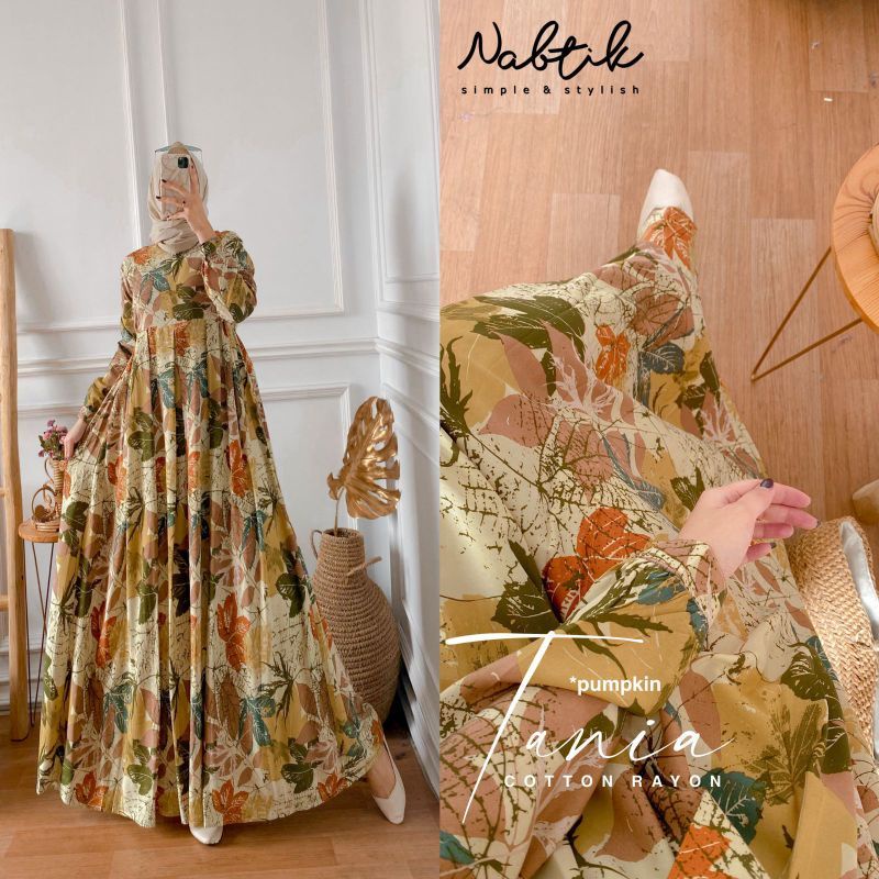 READY TANIA DRESS ORI NABTIK SOLO SIAP KIRIM