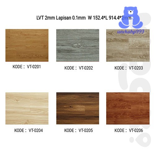 Lantai Kayu Vinyl stiker 2mm RONA - Karpet Vinil Lem - Vinyl Stiker Flooring Sudah Ada Perekat