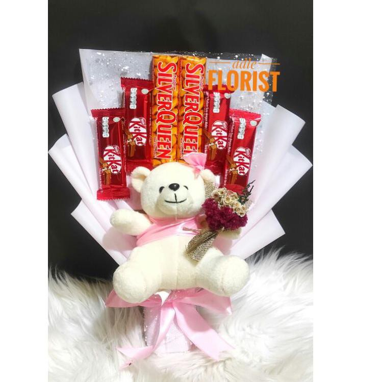 

jv JQ87 PROMO! BUKET COKELAT BONEKA BUKET SNACK / BUKET SILVERQUEEN KADO WISUDA KADO ULTAH KADO ANNI