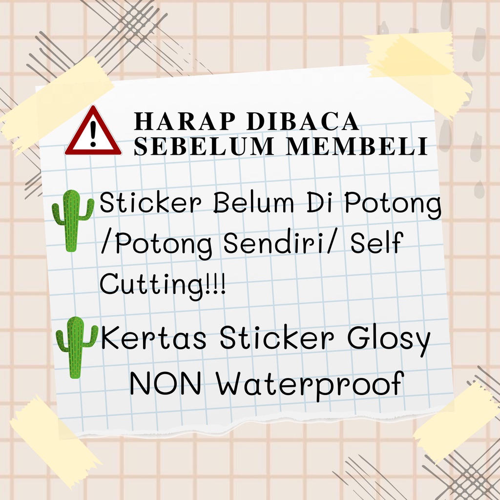 Brown Vintage Stickers Pack | stiker coklat aesthetic | stiker vintage | stiker retro | stiker Hp/laptop/jurnal/memo/scrapbook | stiker murah-4