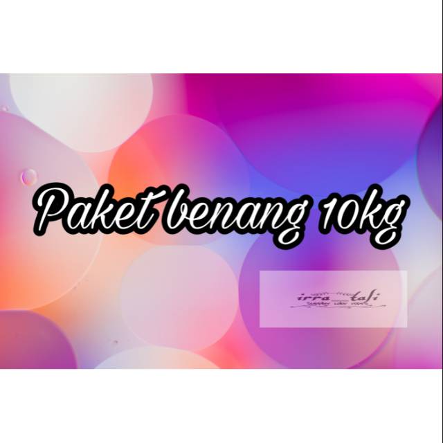 Paket benang NATURAL &amp; WARNA 10kg