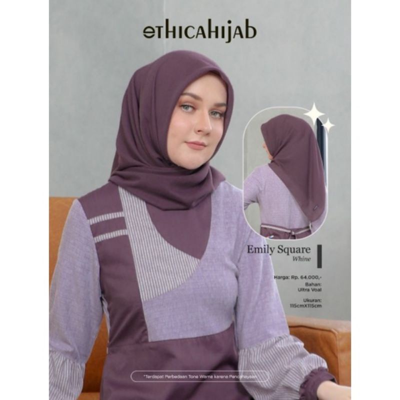 HIJAB SEGIEMPAT  POLOS • HAYRA SQUARE • EMiLY SQUARE || SEPLY ETHICA