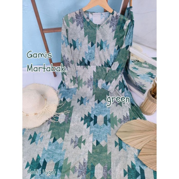 Gamis hyget busui LD 114 motif bunga kode gorengan martabak / gamis hyget murah