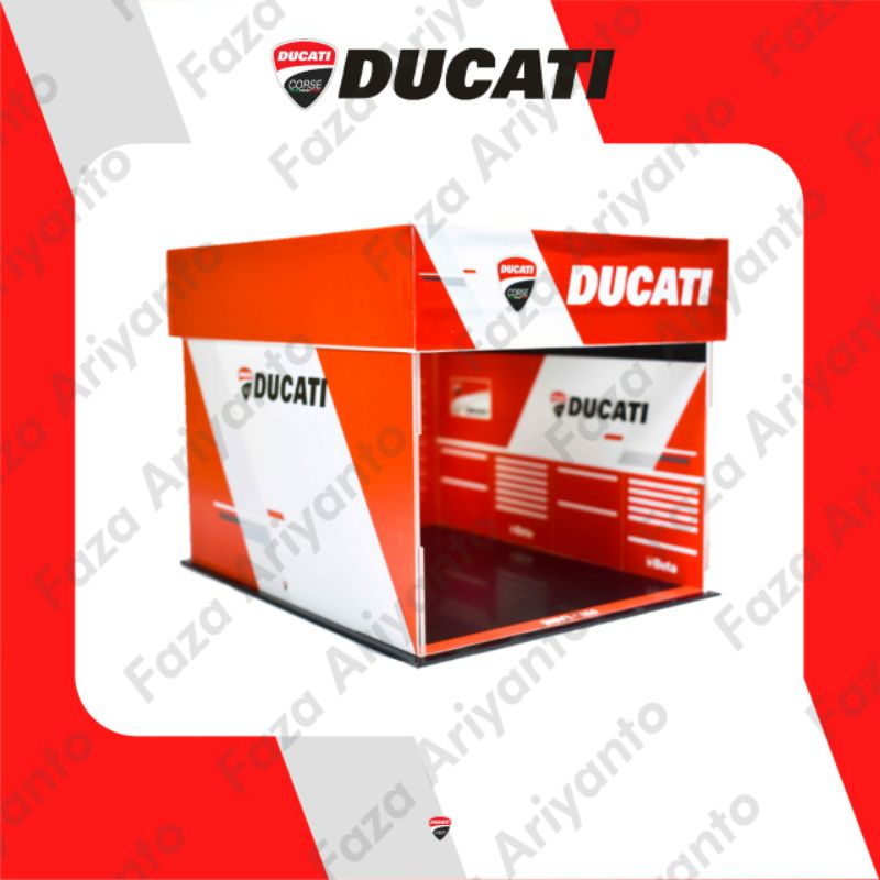Diorama Pit Garage Diecast Motor Motogp Ducati