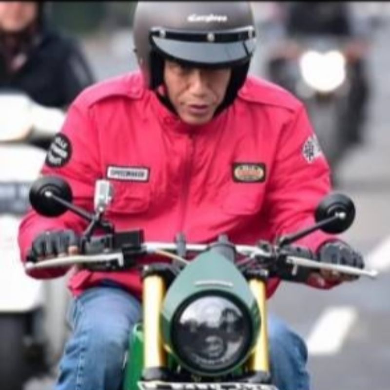 Spion bulat Warna hitam & gold full cnc jokowi