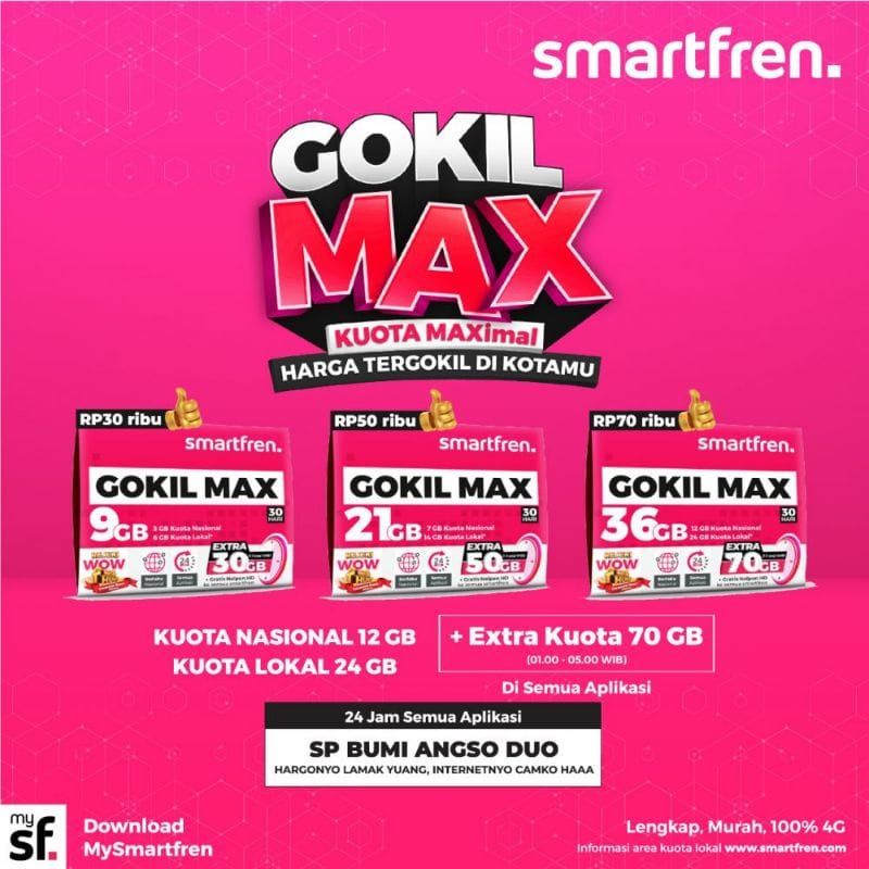 Kartu Smartfren Gokil Max
