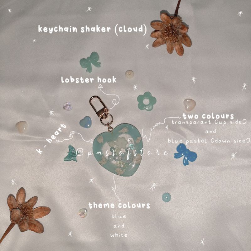 custom keychain shaker (cloud) | BACA DESKRIPSI