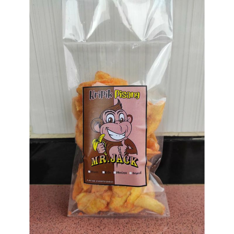 

KERIPIK PISANG KEJU, MR JACK. 150gram