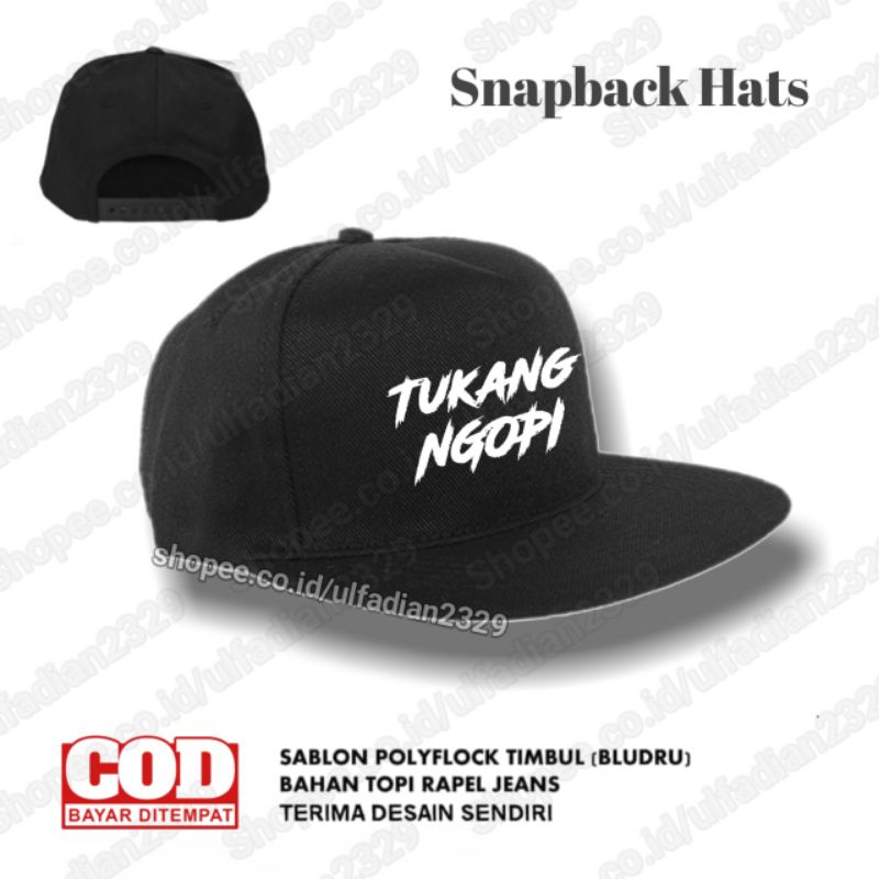 Topi Tukang Ngopi Snapback - Snapback Tukang Ngopi