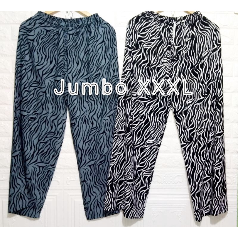 CELANA KULOT ZEBRA-SAPI KULOT MOTIF ANIMAL uk-XXXL JUMBO.