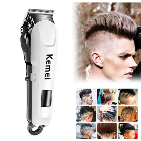 Paket Hemat Salon Kemei KM-809A Alat Cukur Elektrik Multifungsi,Jubah Potong, dan Sisir Rambut 10 IN z1